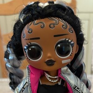 LOL Doll with Silver Jacket and Pink Accents
